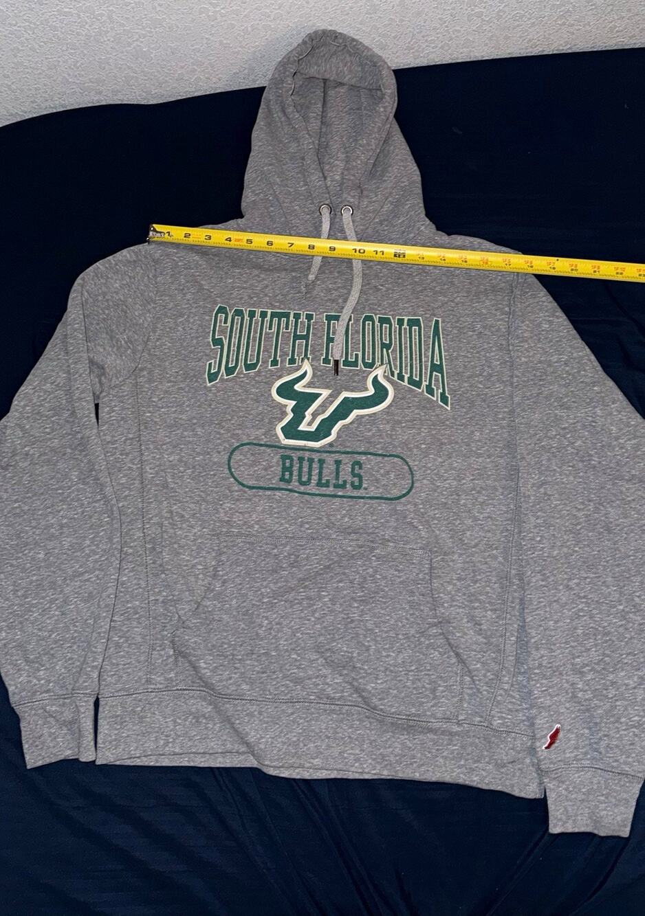League South Florida Bulls Gray Pullover Hoodie Sweatshirt Size M